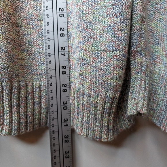 cj banks Grey  Multicolour Knit V Neck Sweater Women 2XL Plus Size - Picture 8 of 9